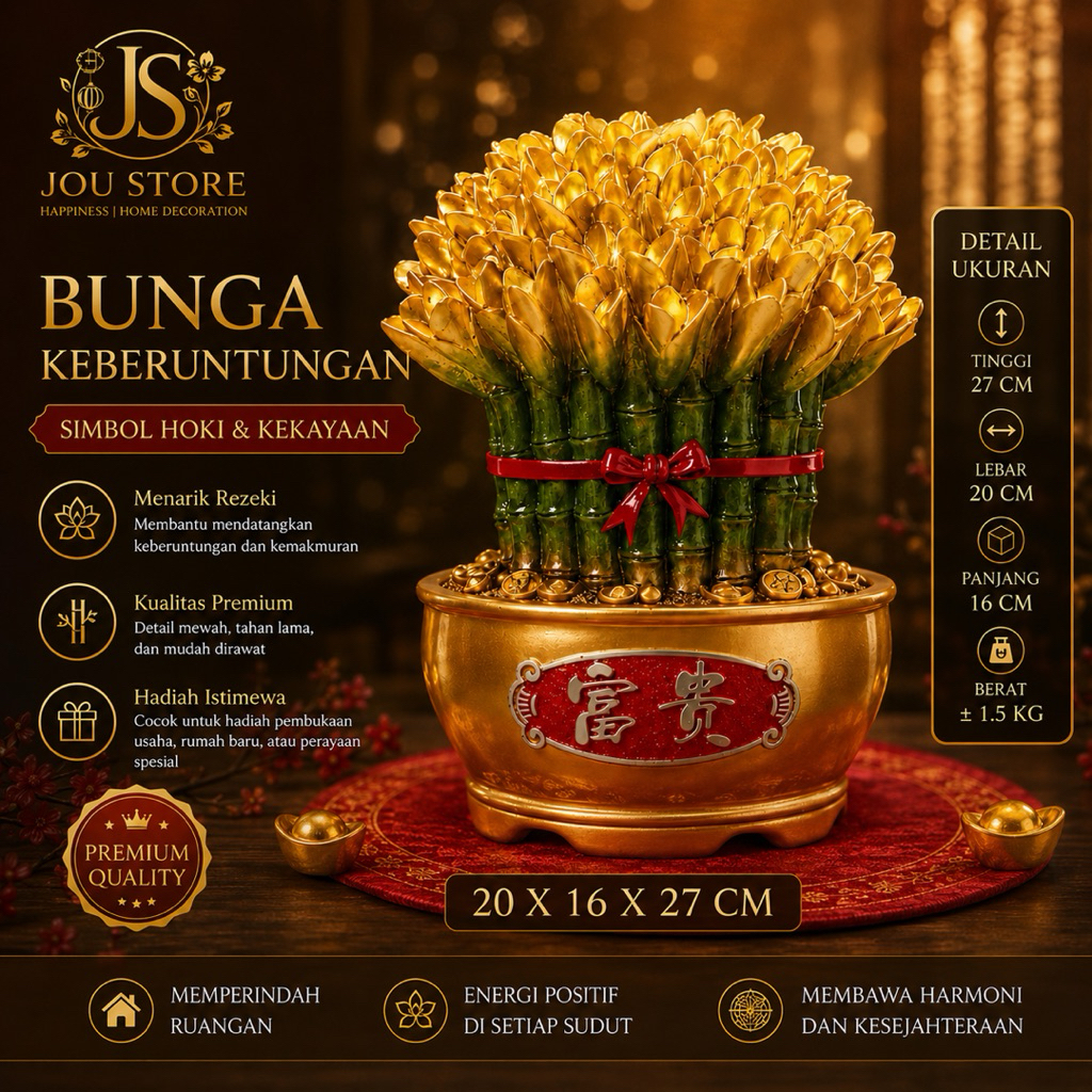 HIASAN PATUNG PAJANGAN FIGURE KEBERUNTUNGAN DEKORASI EMAS SOUVENIR GIFT BOX PAJANGAN RUMAH
