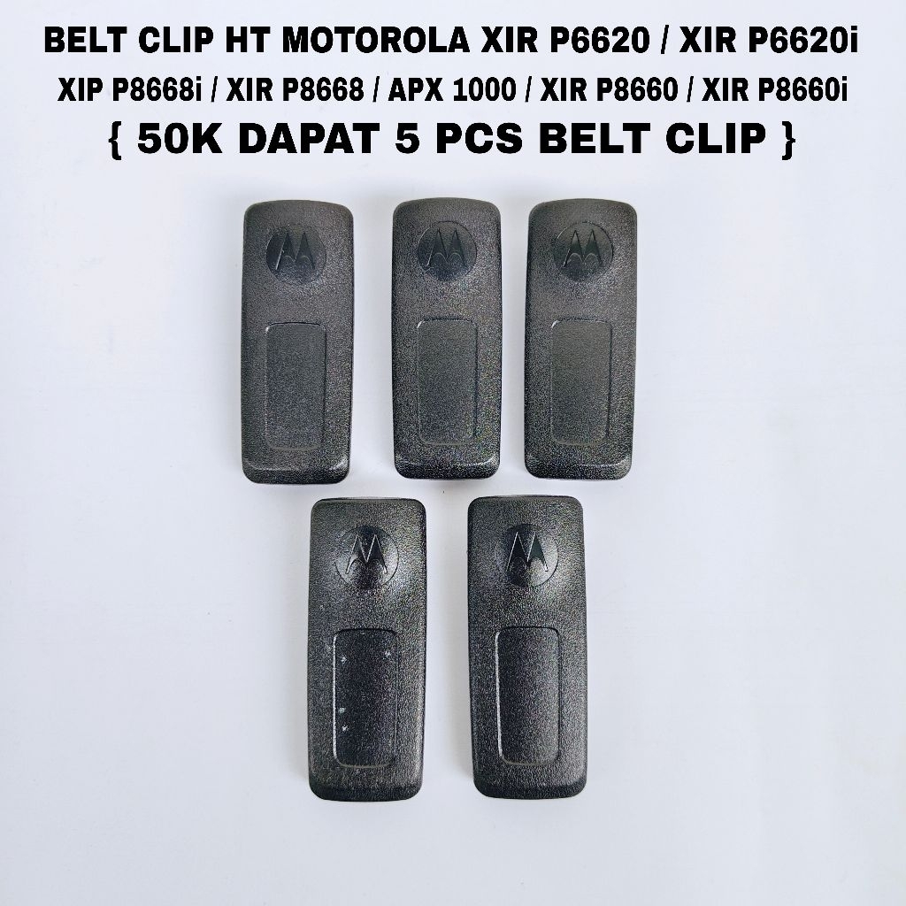 BELT CLIP HT MOTOROLA XIR P6620 / XIR P6620i / XIR P8668 / XIR P8668i / APX 1000 / ( BEKAS )