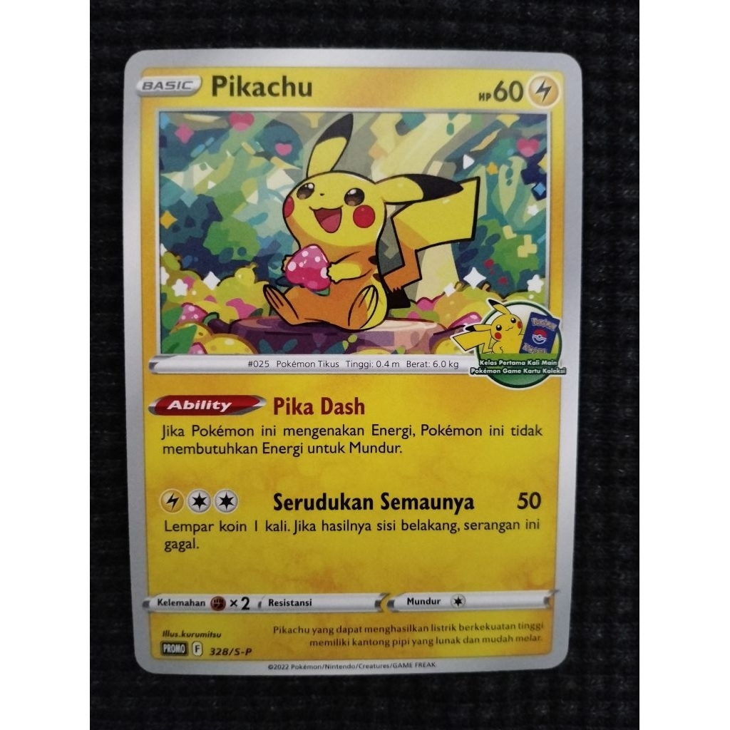 Pikachu Promo Stamp First Class / Kelas Pertama || TCG POKEMON INDONESIA