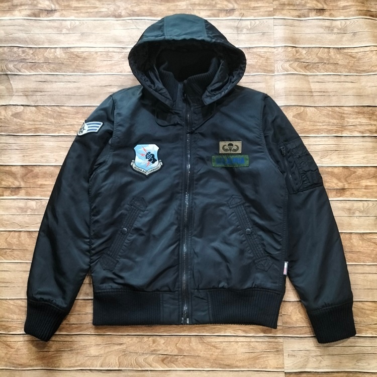 ALPHA INDUSTRIES x NANO UNIVERSE Flight Jacket size L black