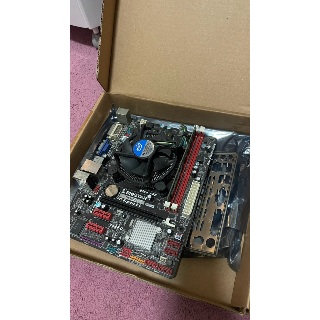 motherboard mobo h61 paket intel i5