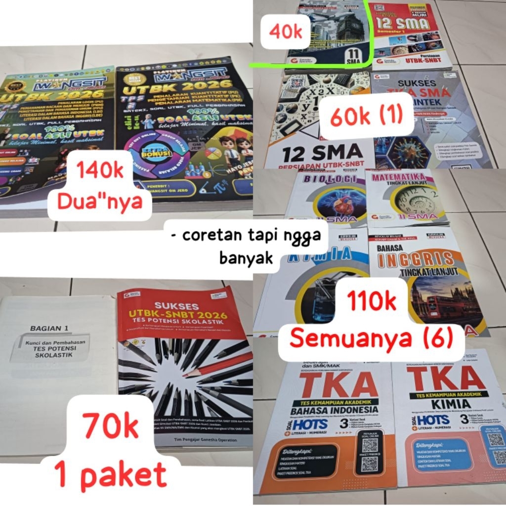 preloved buku GO/UTBK |baca desk|