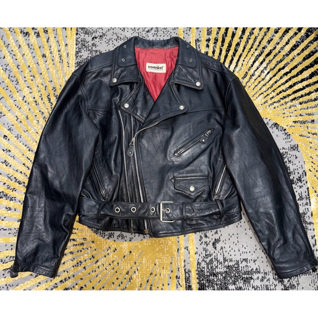 RAMONES LEATHER JACKET BOXY
