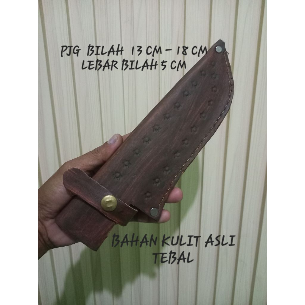 Serangka Pisau / Sarung Pisau Kulit Asli