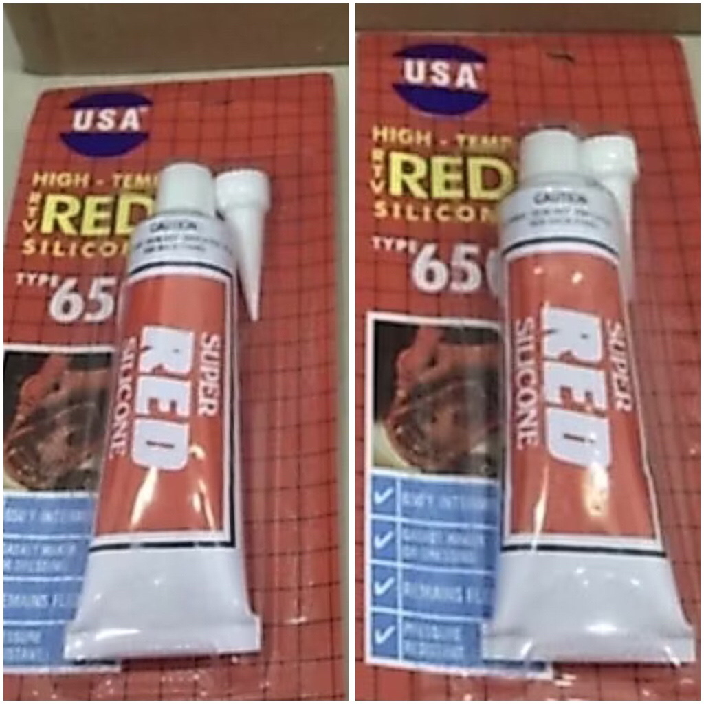 USA 650 lem red BESAR 70 gram lem merah 70gram lem silicone red lem red silicon rubber adhesive big 