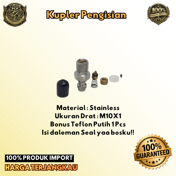 Kupler Pengisian PCP | Kupler Jantan PCP | Kupler Pengisian Pompa PCP | Kupler Jantan Drat Luar PCP