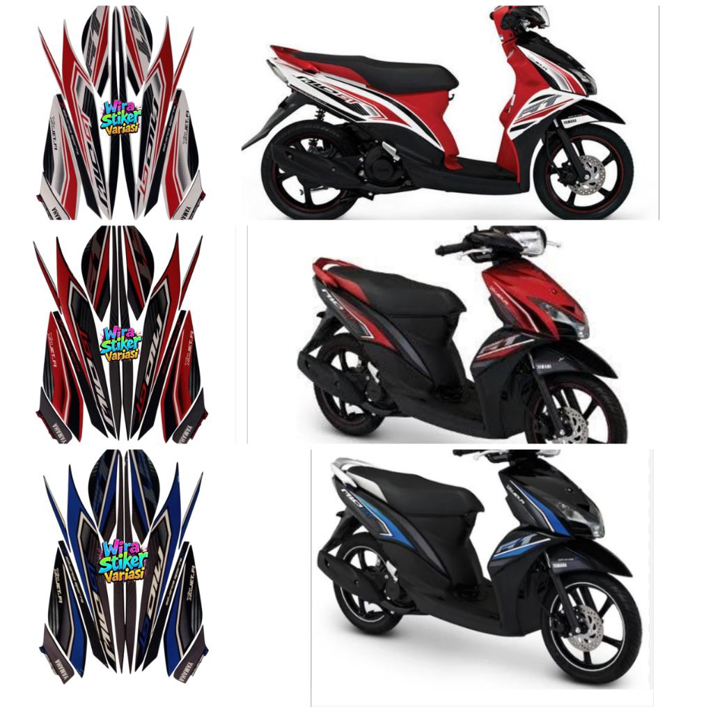 striping stiker motor yamaha Mio GT 2013 Lis Standar original pabrik