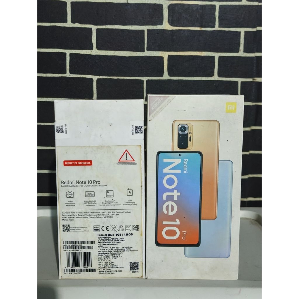 DUS BOX HP Redmi Note 10 Pro 8/128 GB Original Copotan