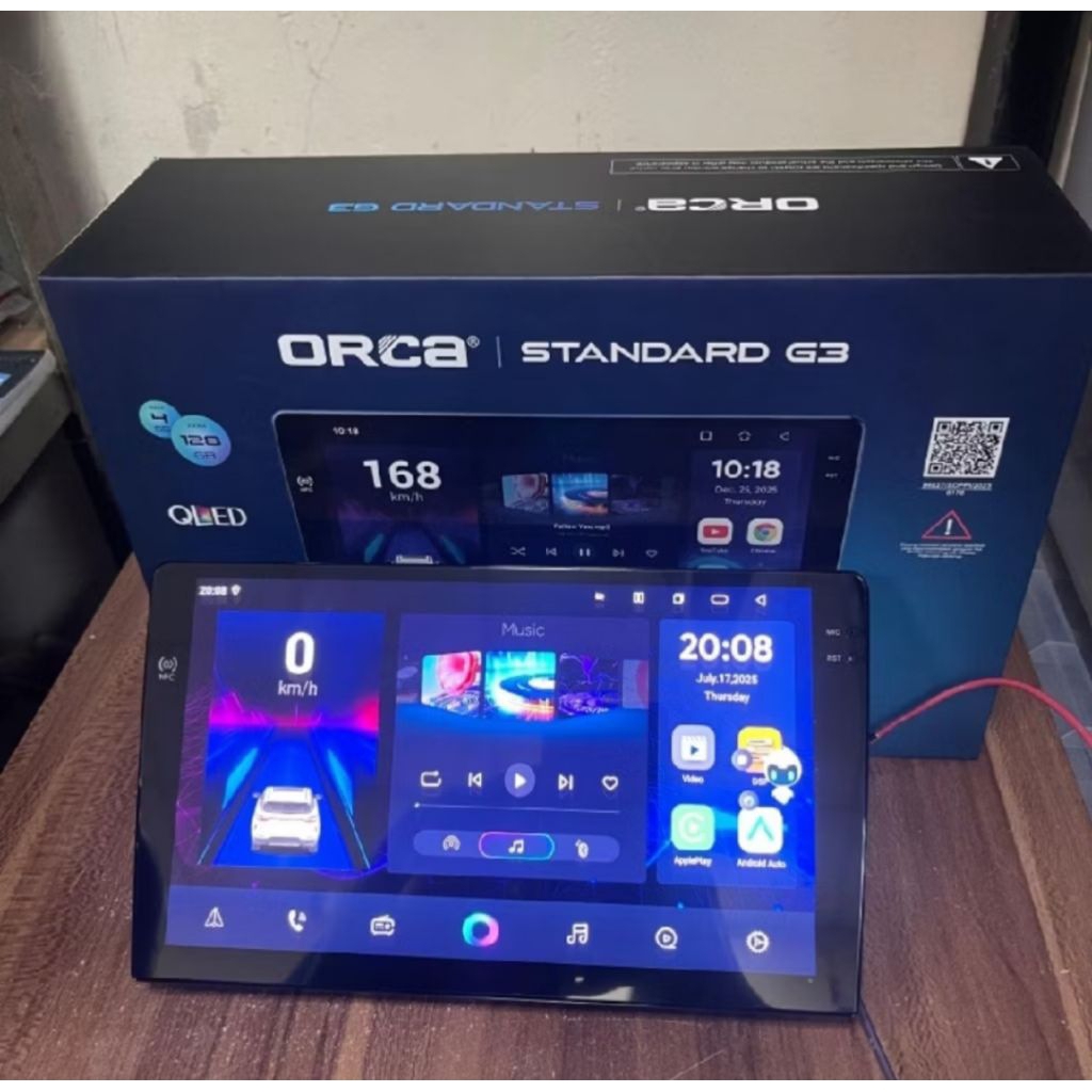 Head Unit Android 9 / 10 Inch ORCA ADR-9988  Standard G3 Ram 4GB/128GB Nfc Qled