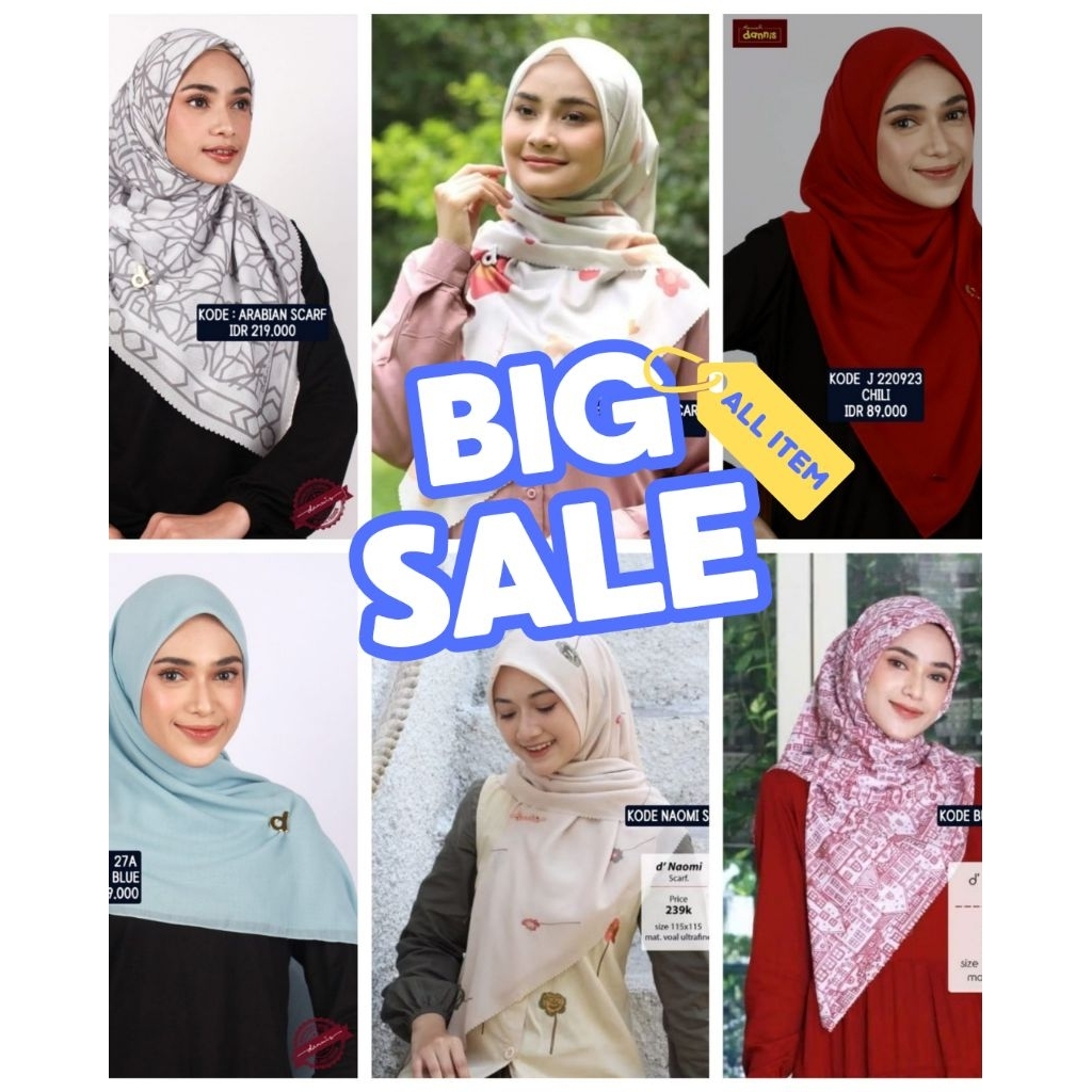 SCARF DANNIS || SEGIEMPAT DANNIS SALE