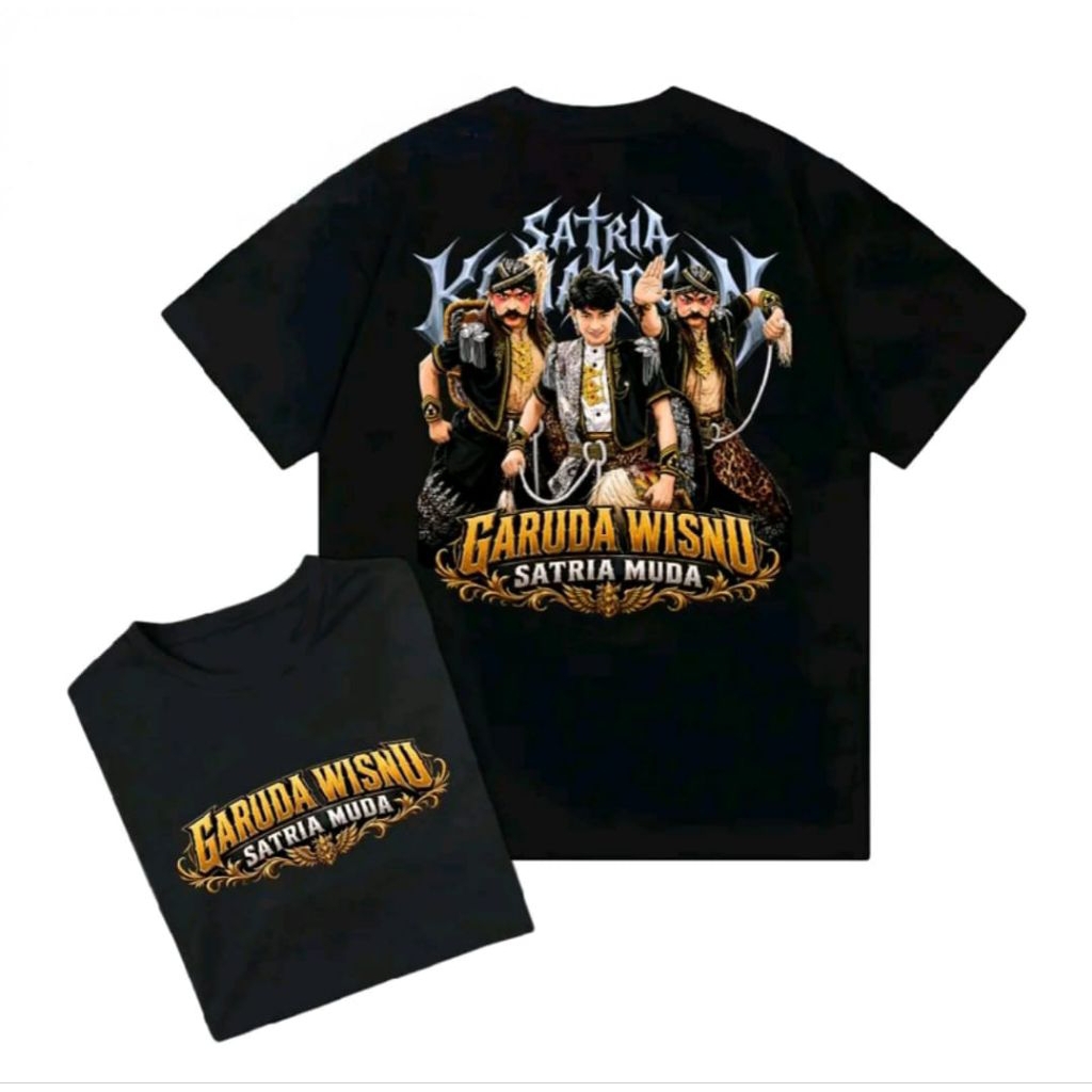 Kaos Satria Kamarogan Garuda Wisnu Satria Muda Kaos Distro Viral Ternyaman Kaos Unisex Viral