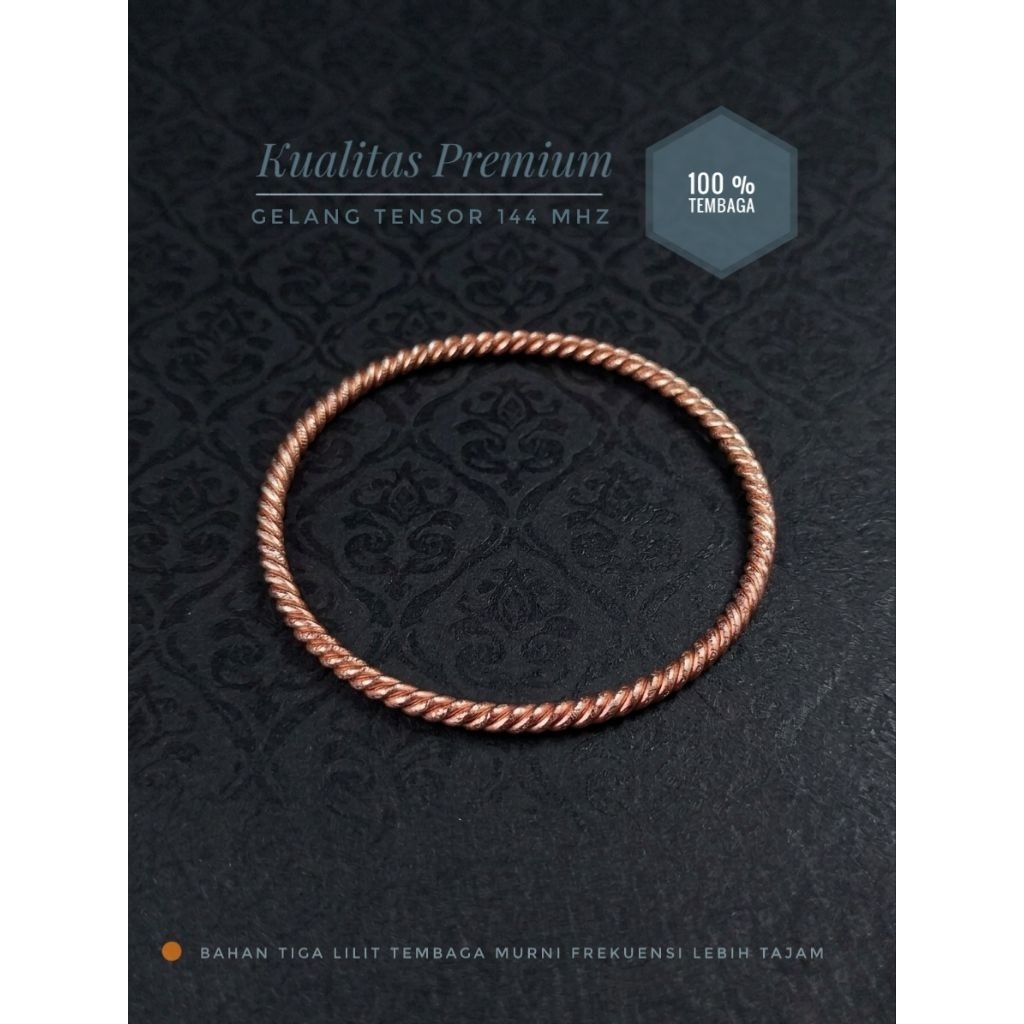 Gelang Tensor Tangan Pria Wanita Vintage Couple Gelang Kesehatan Terapi Desain Unisex Tensor Ring 14