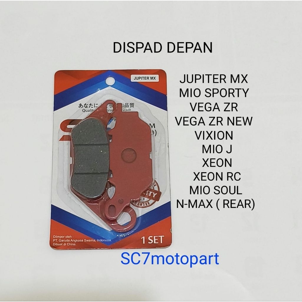 DISPAD KAMPAS REM DEPAN SS JUPITER MX Z NEW 155 XABER VEGA ZR