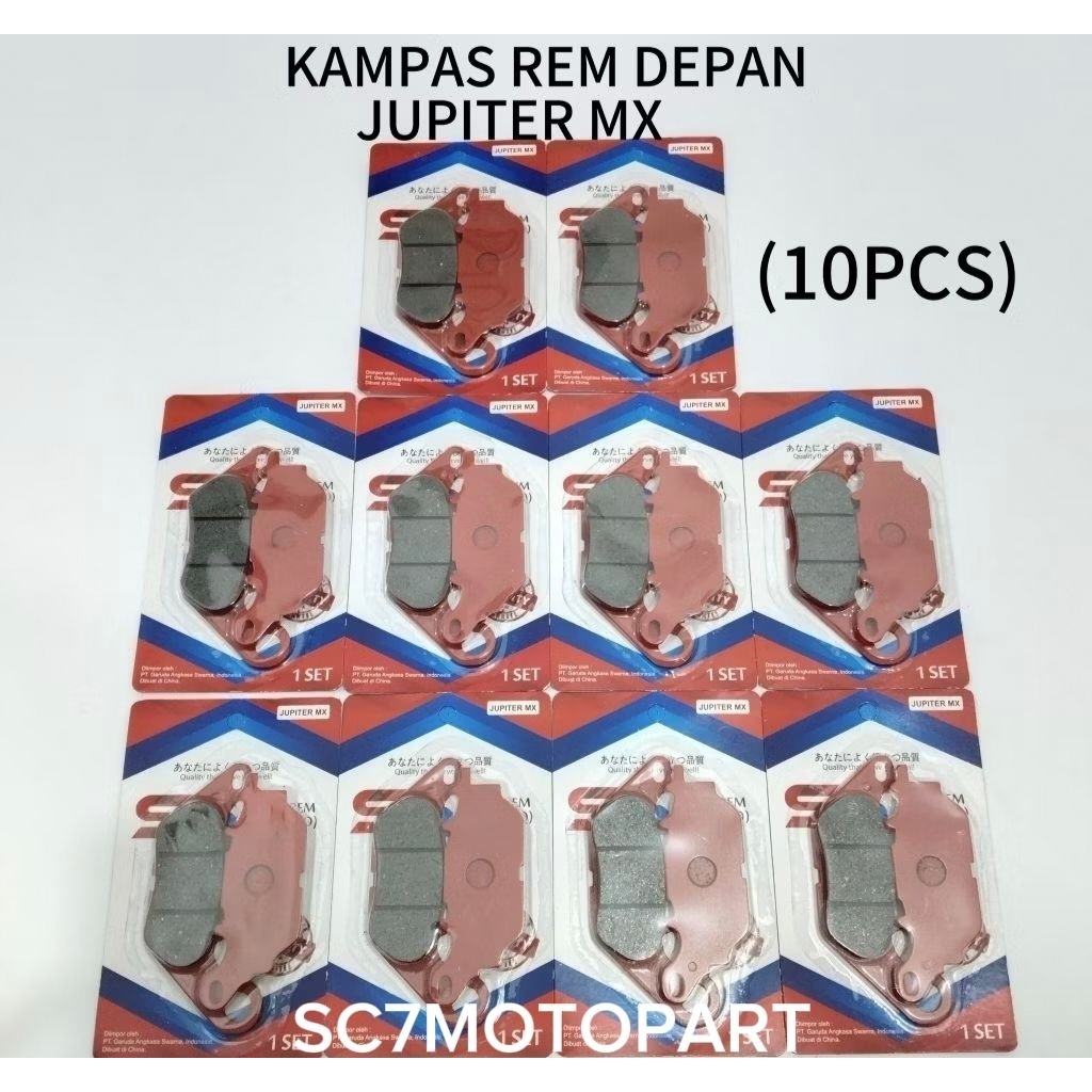 (10PCS) DISPAD KAMPAS REM DEPAN SS JUPITER MX Z NEW 155 VIXION XABER VEGAZR MIO SPORTY