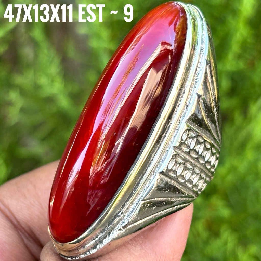 NATURAL BATU AKIK PANDAN MERAH JUMBO