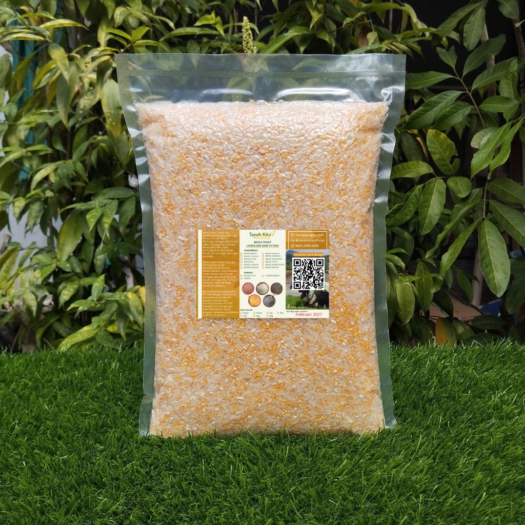 Beras Jagung Mix Beras Putih I Corn Rice I 2kg ‌Nasi Jagung