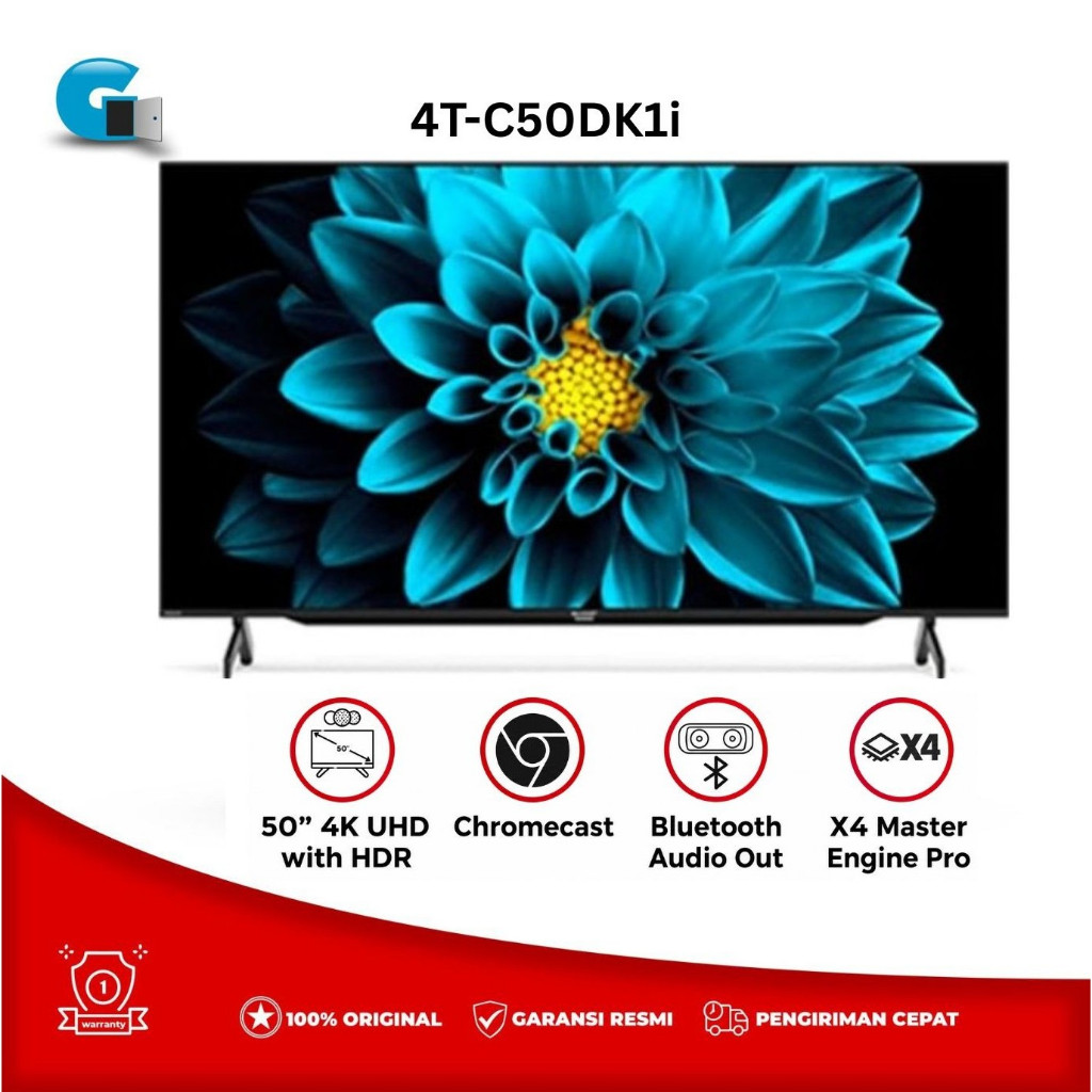 Sharp Aquos 50 inch Android Smart LED TV 4T-C50DK1i