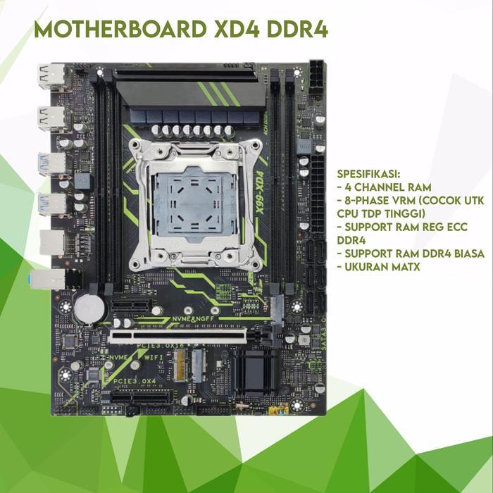 Motherboard X99 XD4 DDR4 LGA 2011-3 [ Bergaransi }