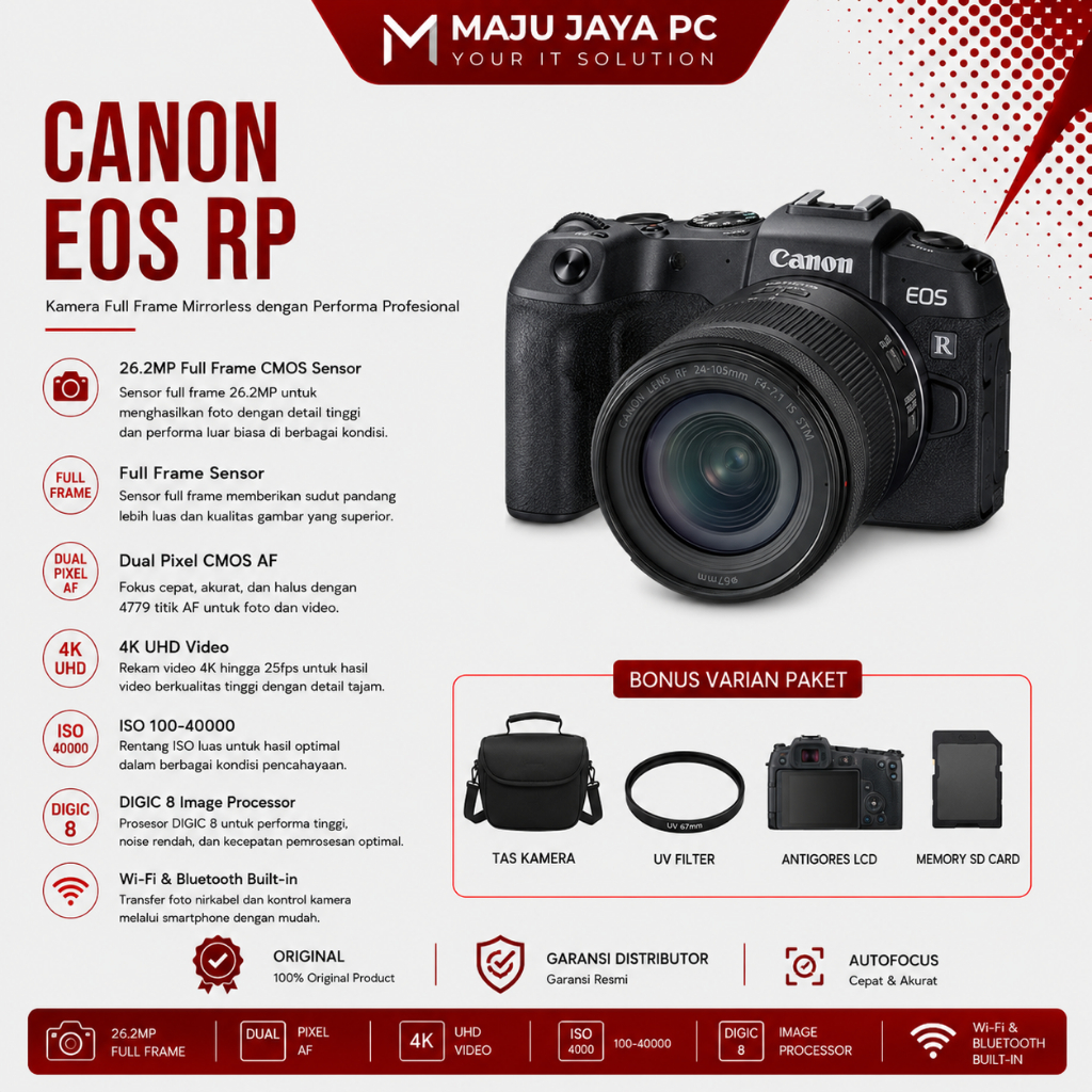 KAMERA CANON EOS RP BODY ONLY / KAMERA MIRRORLESS CANON EOS RP BARU