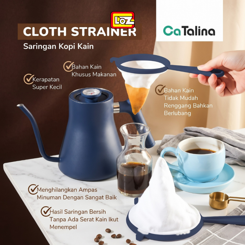 Strainer Saringan Penyaring  Masakan Saringan Dapur 12cm - CATALINA BPSTR 02/12