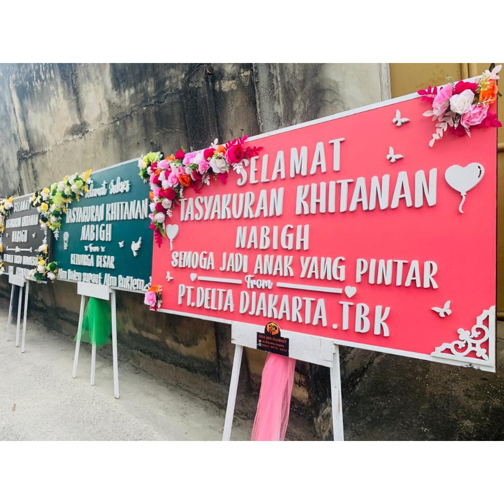 RENTAL / SEWA PAPAN BUNGA RUSTIC PAPAN BUNGA RUSTIK LENGKAP KHUSUS AREA PEKANBARU