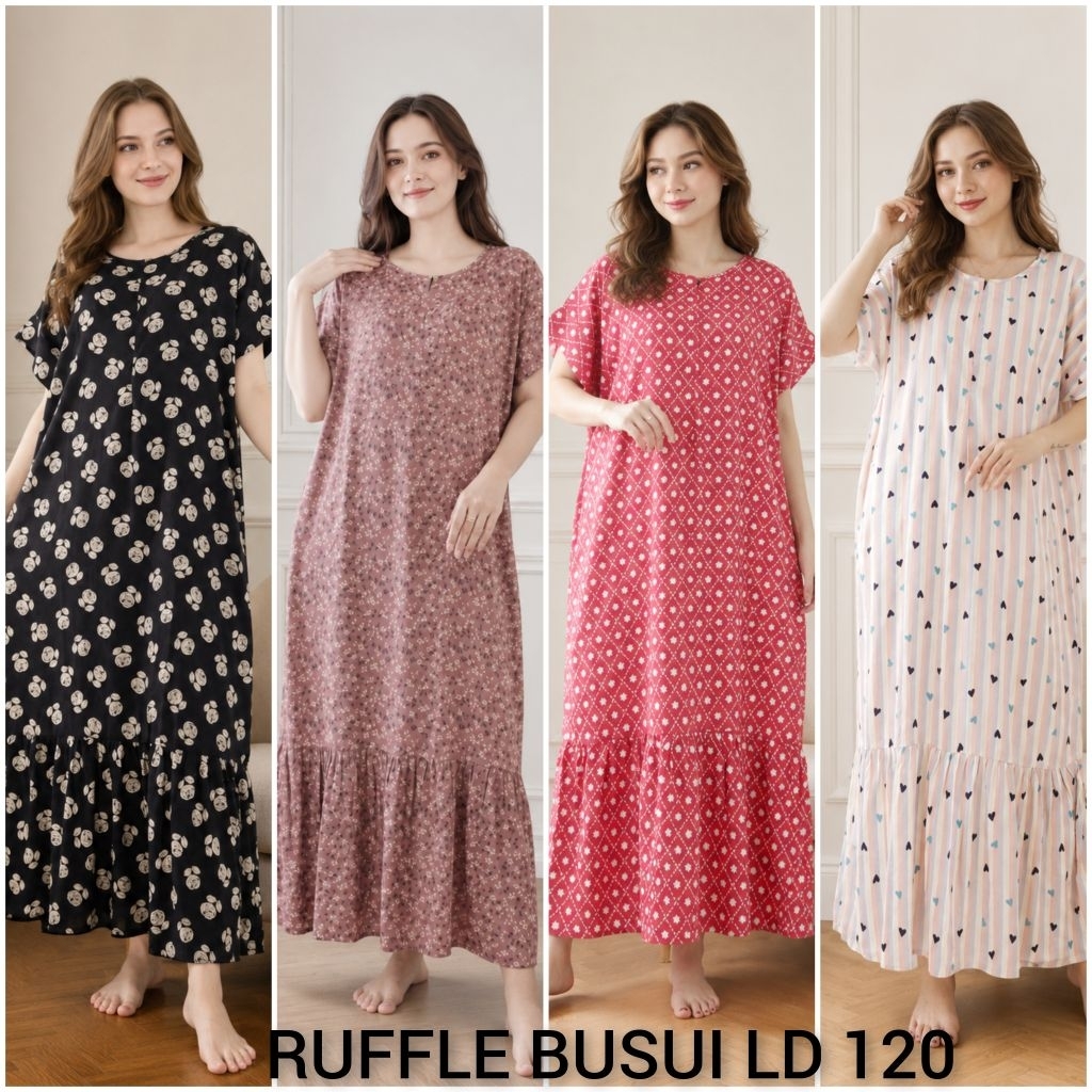 DASTER RAYON RUFFLE,REMPEL BUSUI SEMATA KAKI,PAJAMAS DREAM