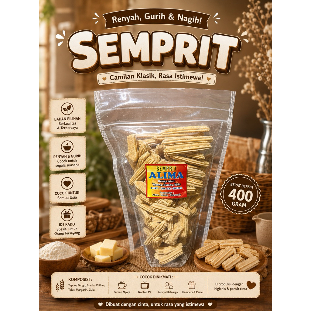 SAKMADYA&ALIMA| Kue Kering| Semprit  400 gram