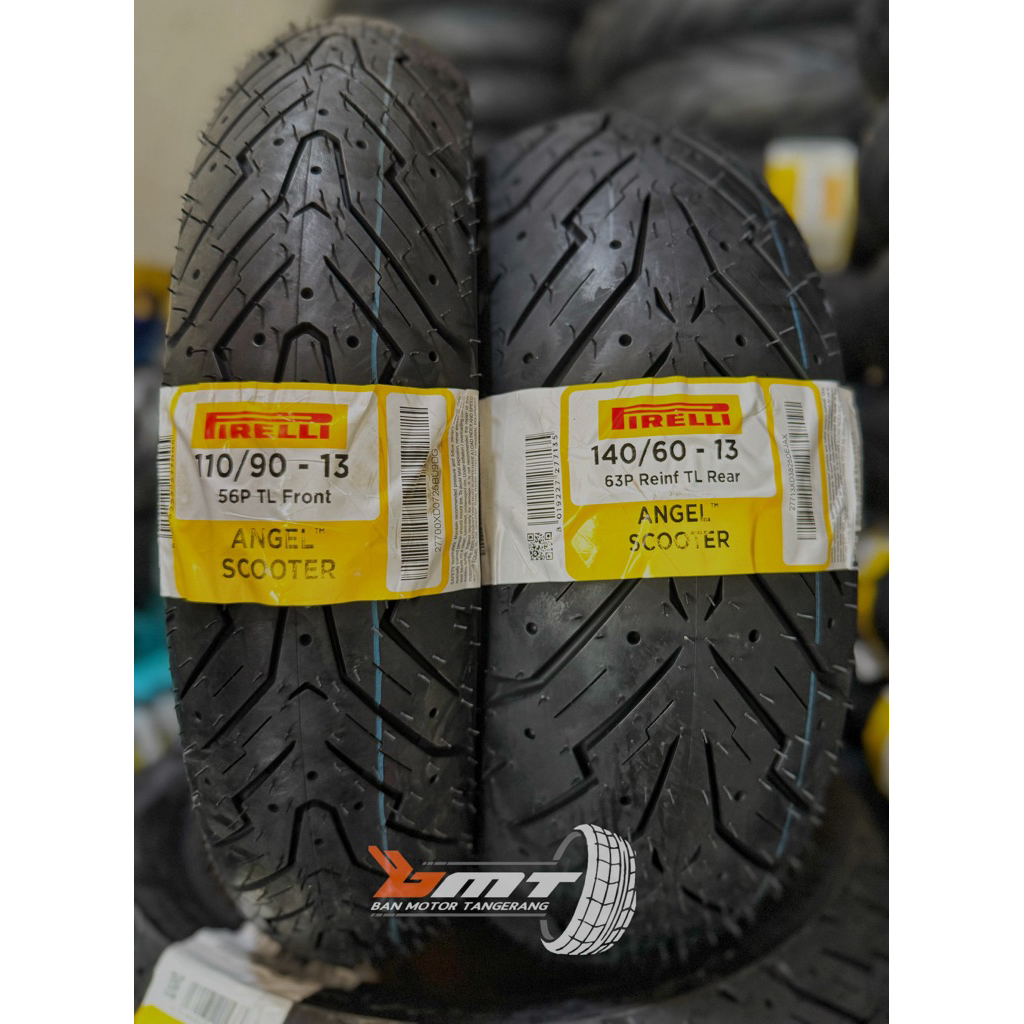 Paket Pirelli angel scooter ukuran 110/90-13 & 140/60-13 SYM GTS 250i , SYM VTS 200/250i Tubeless
