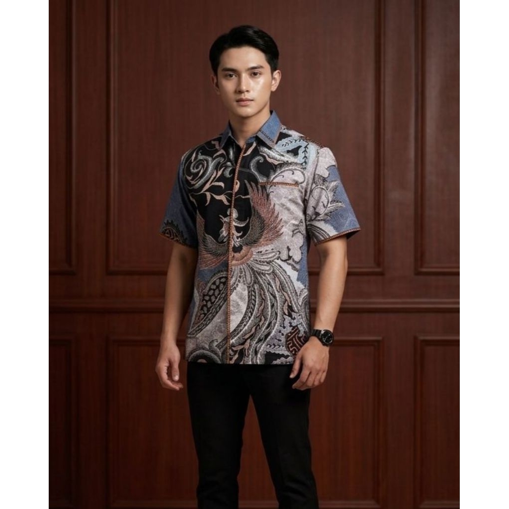 Batik Cantikeq Exclusive - SATMAKA | batik Pria premium smock dobby india , Kemeja batik premium exc