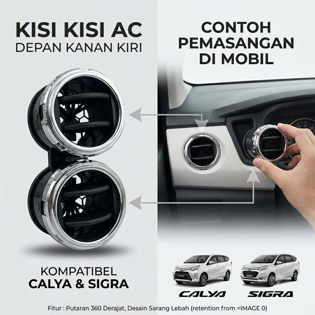 KISI KISI AC CALYA, SIGRA DEPAN KANAN KIRI