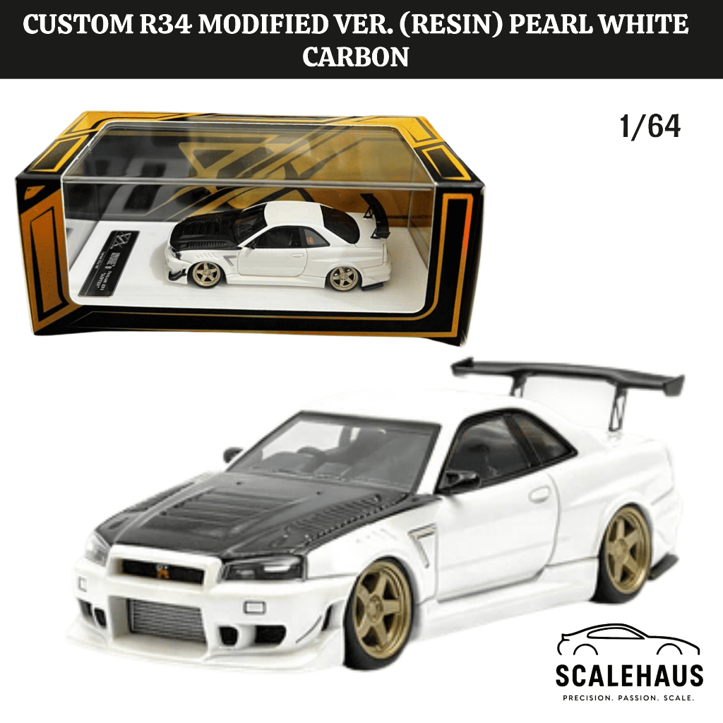 404Error 1/64 Custom R34 Modified Ver. (Resin) Pearl White Carbon