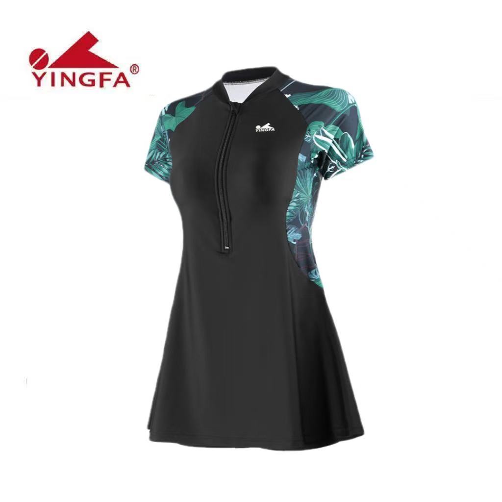 Yingfa swimsuit women's skirt style one-piece slimming swimsuit new women's conservative swimsuit