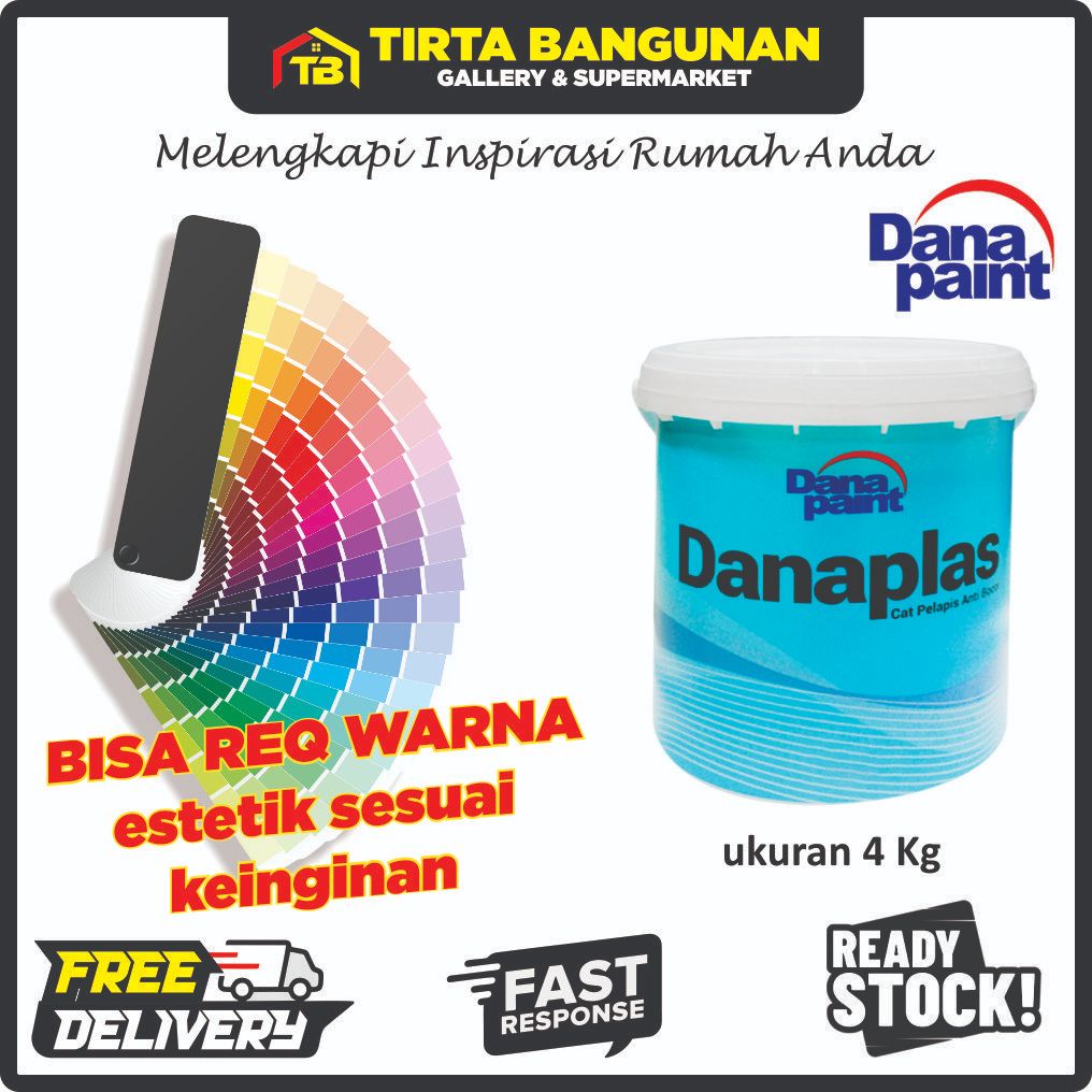 DANAPAINT/DANAPLAS 910 4KG CAT DINDING/CAT TEMBOK