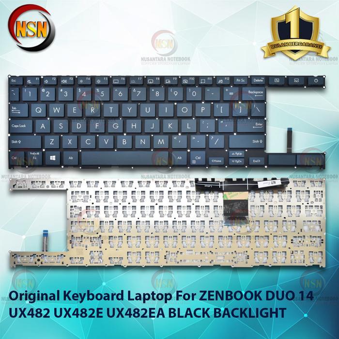 Keyboard ZENBOOK DUO 14 UX482 UX482E UX482EA BLACK BACKLIGHT -Original