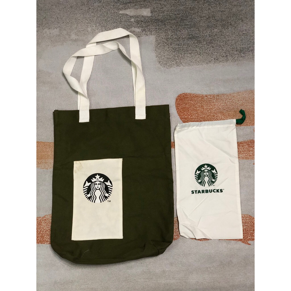 Tote bag canvas starbucks / tote bag starbucks