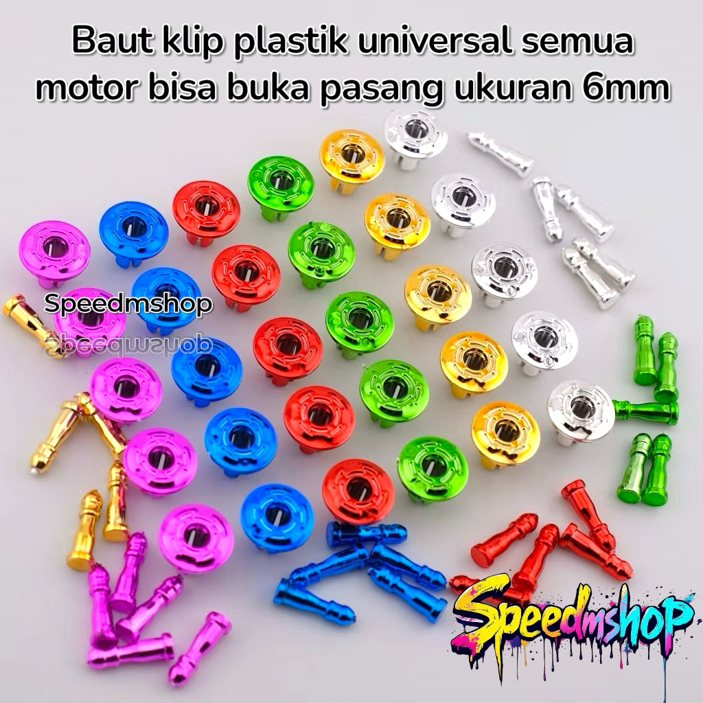 Baut klip bodi plastik baut kancing body plastik warna baut bodi klip nmax neo turbo pcx vario beat