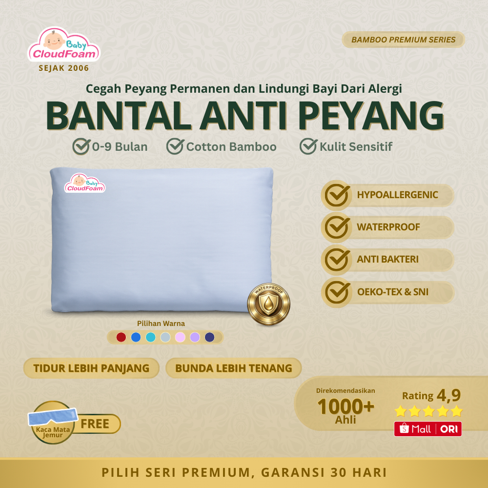 Baby Cloudfoam Bantal Bayi Anti Peyang