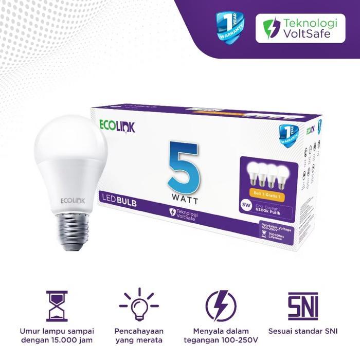 "New" Led Multipack Ecolink 6w 8w 10w 12w (Beli 3 Free 1) - Led Pack Ecolink