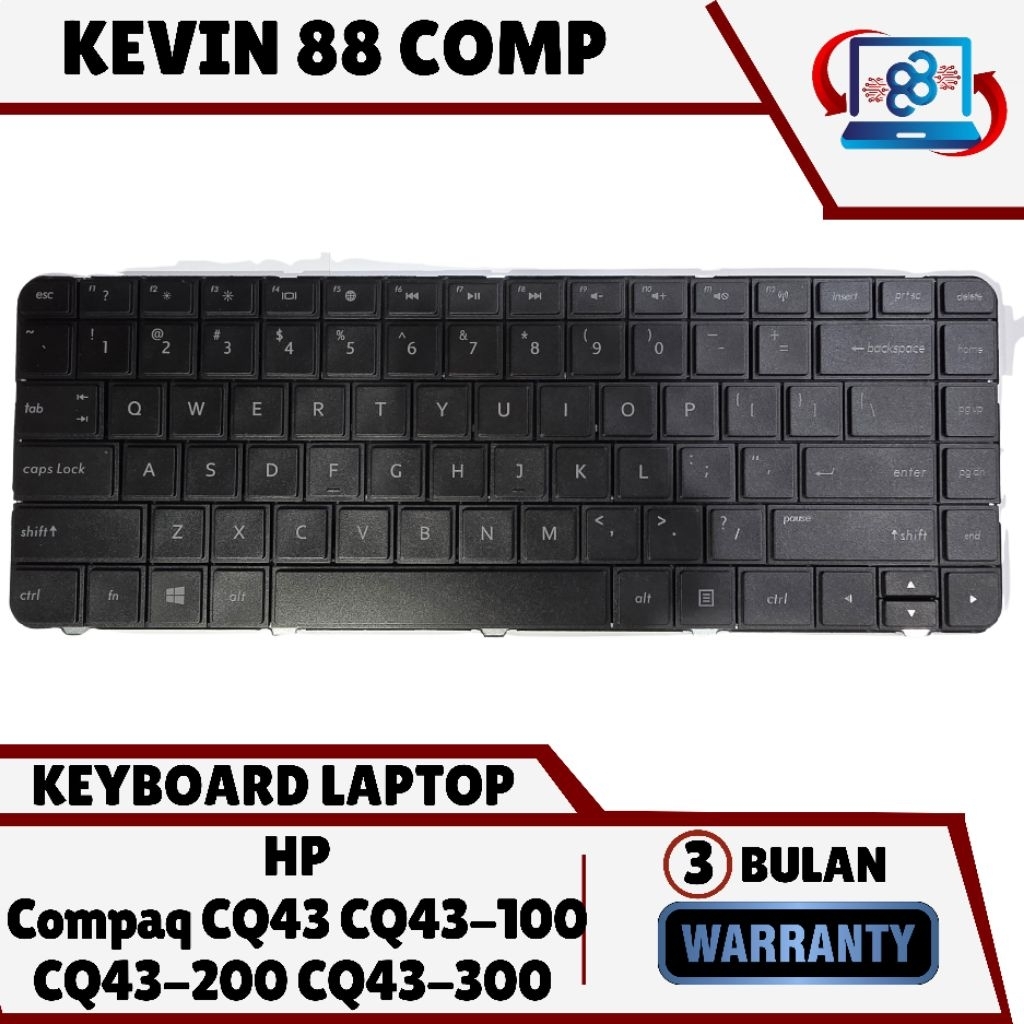 Keyboard Laptop HP Compaq CQ43 CQ43-100 CQ43-200 CQ43-300 CQ43-400, CQ57 CQ57-100