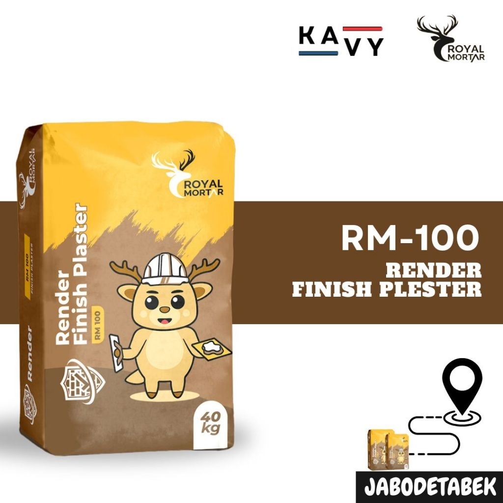 RM 100 | Render | Royal Mortar | Semen Instan