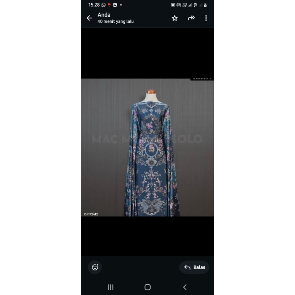 gamis ibu anak kemeja ayah ld 160 cm