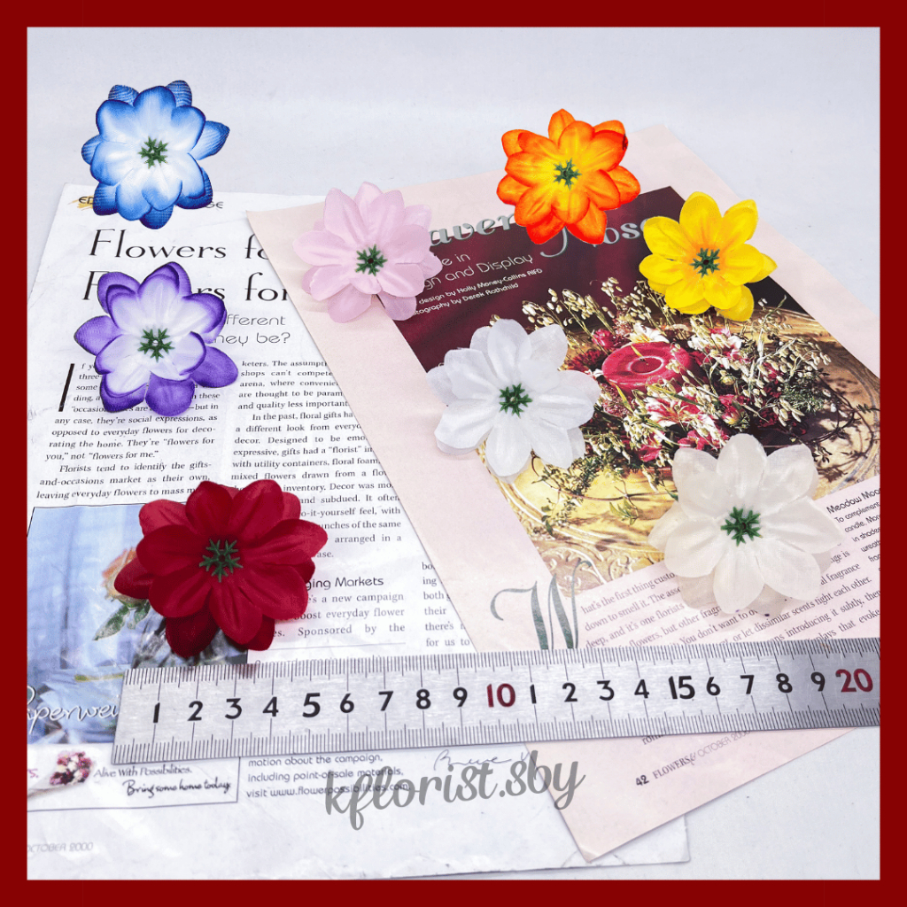 Kuntum Bunga Suyok Kecil Bunga Papan Artificial Sakura Fresia Dekorasi Hantaran Mahar Wedding (100 P