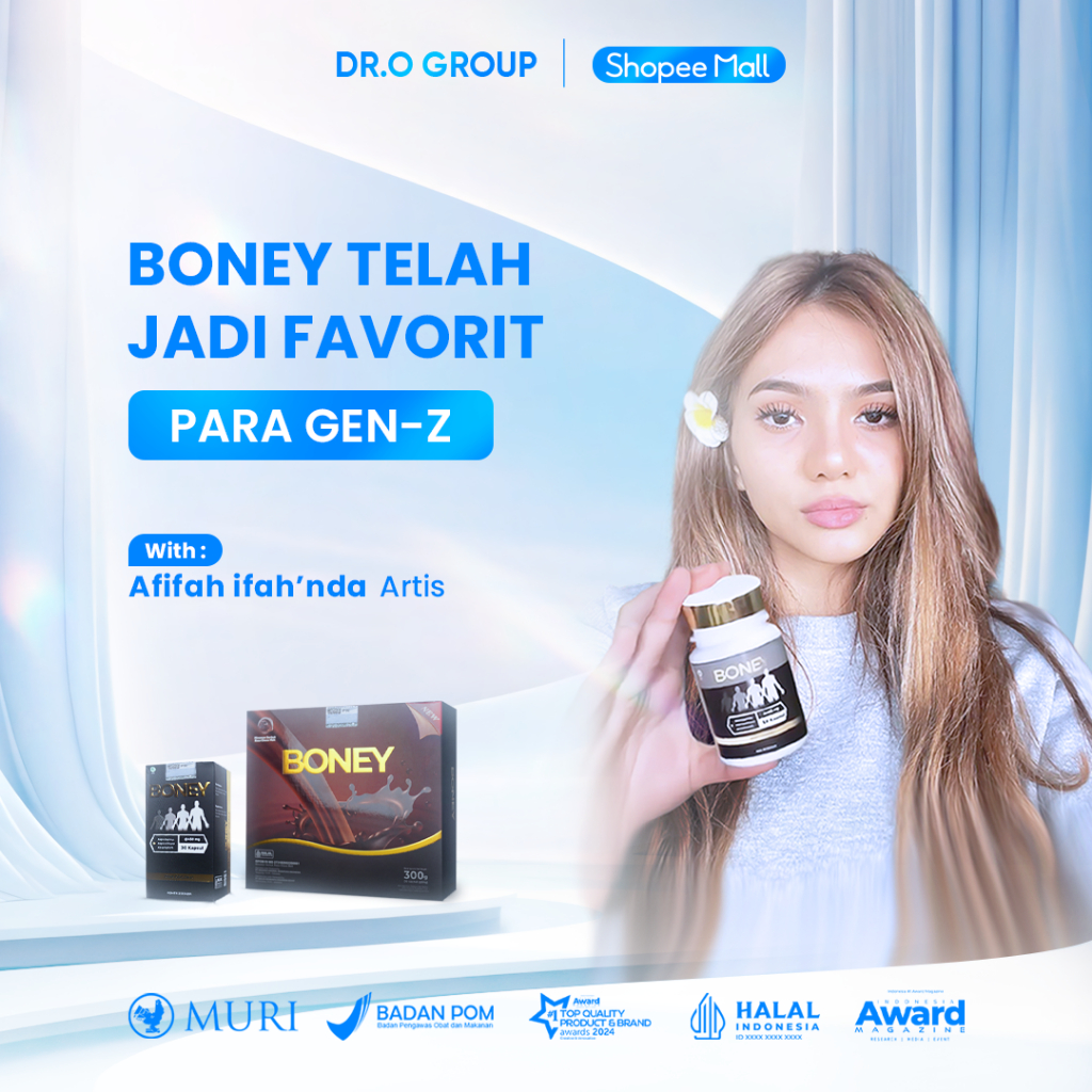 Boney dan Susu Boney - Peninggi Badan Herbal Terbaik/ Tinggi Badan Ideal Dengan Boney Herbal Rahasia