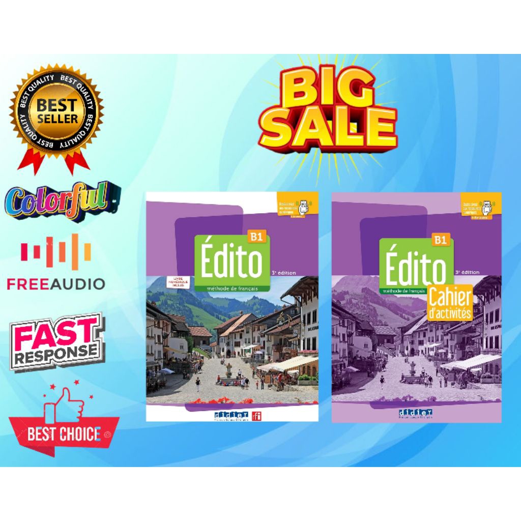 Buku Belajar Bahasa Perancis, Edito B1 Livre dan Cahier