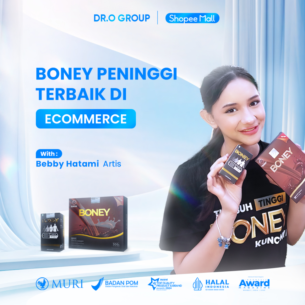 Susu Boney (1 Susu + 1 Boney) / Paket Hemat Peninggi Viral / Naik 5-15 Cm/ Bpom Approved