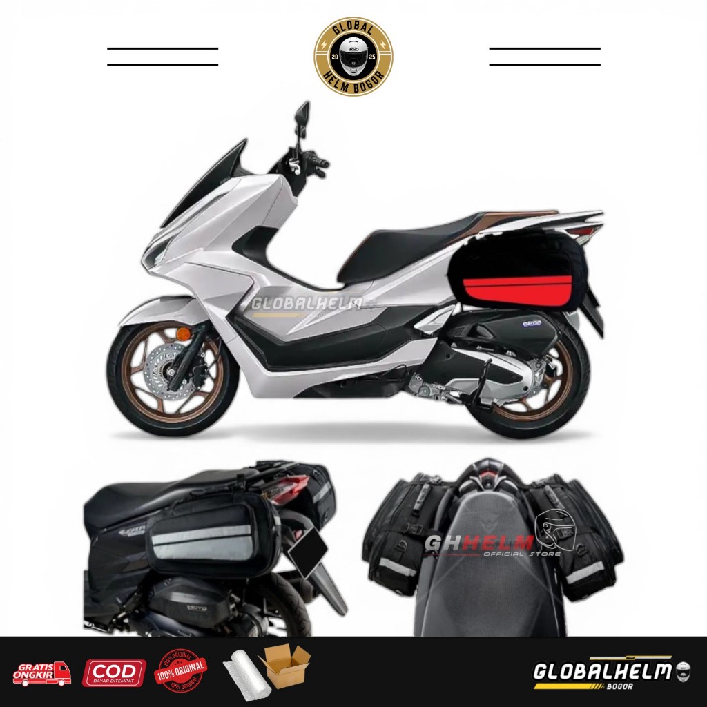 SIDEBAG MOTOR OVAL TAS SAMPING MOTOR WATERPROOF 20 L