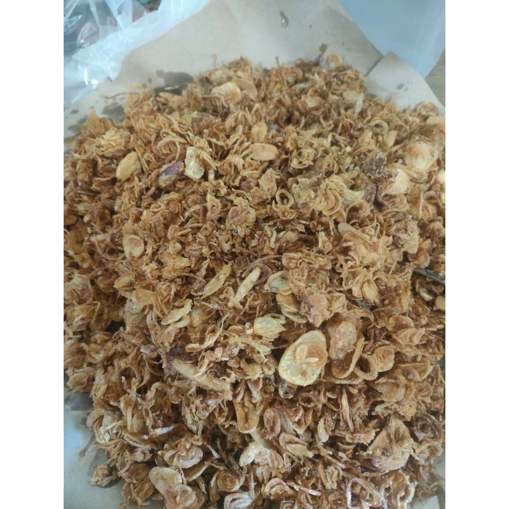 Bawang Goreng 1 kg [C]-Termurah Brambang Asli brebes Campuran Kemasan 1000g