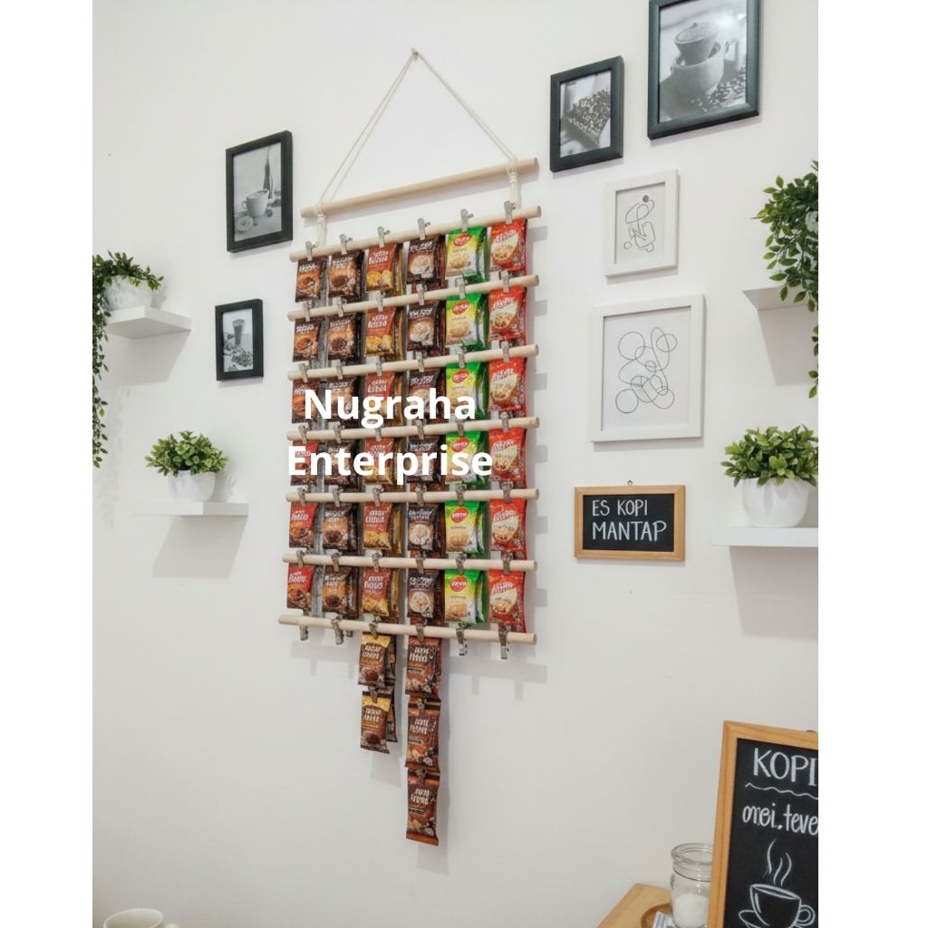 Rak Kopi Sachet Rak Gantungan Snack Rak Warung Rak Rencengan Gantungan Jajanan