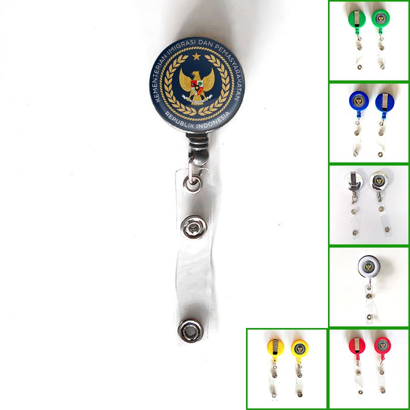 ID Card Yoyo Kemenimipas Gantungan ID Card Holder Logo Kementerian Imigrasi