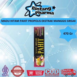 MADU HITAM PAHIT PROPOLIS EKSTRAK MANGGIS SIRSAK (470GR) - MENJAGA STAMINA PRIA